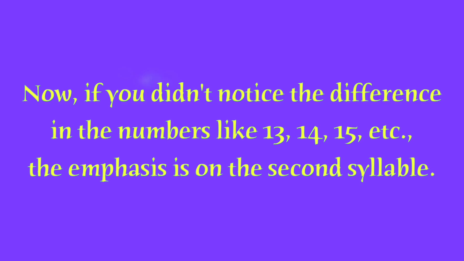 A1.L3 Numbers Pronunciation video 2