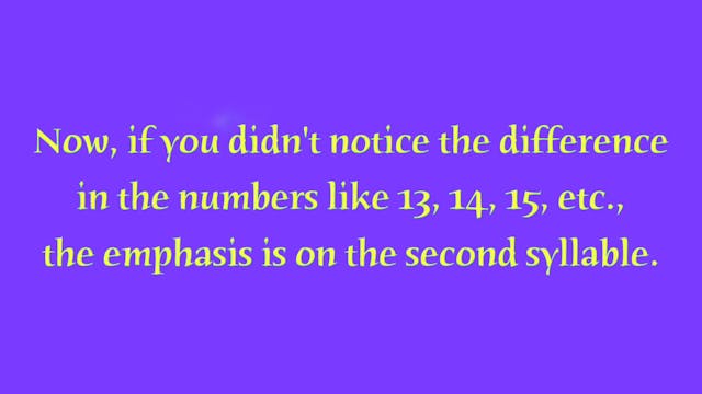 A1.L3 Numbers Pronunciation video 2