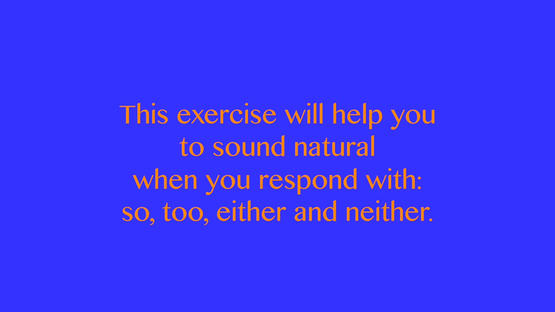 A2.L15 Stress in Responses Pronunciation