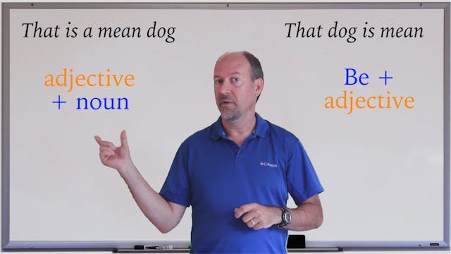 A1.L7.G2 Adjective Placement grammar