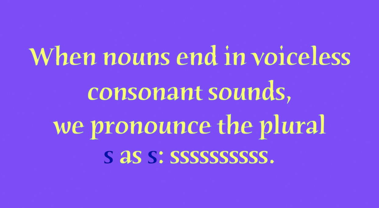 A1.L2 Plural Endings Pronunciation
