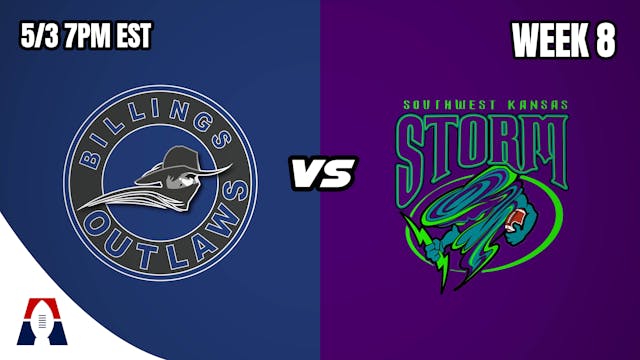 Billings Outlaws VS SW Kansas Storm -...