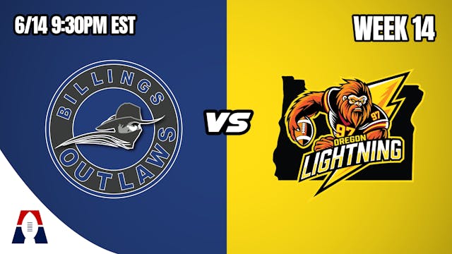 Billings Outlaws VS Oregon Lightning ...