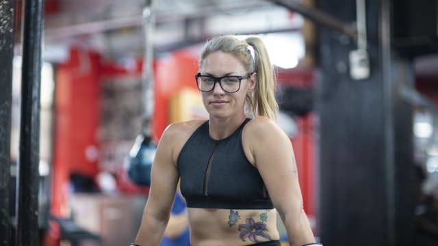 Hitting the Heavy Bag with Heather "The Heat" Hardy