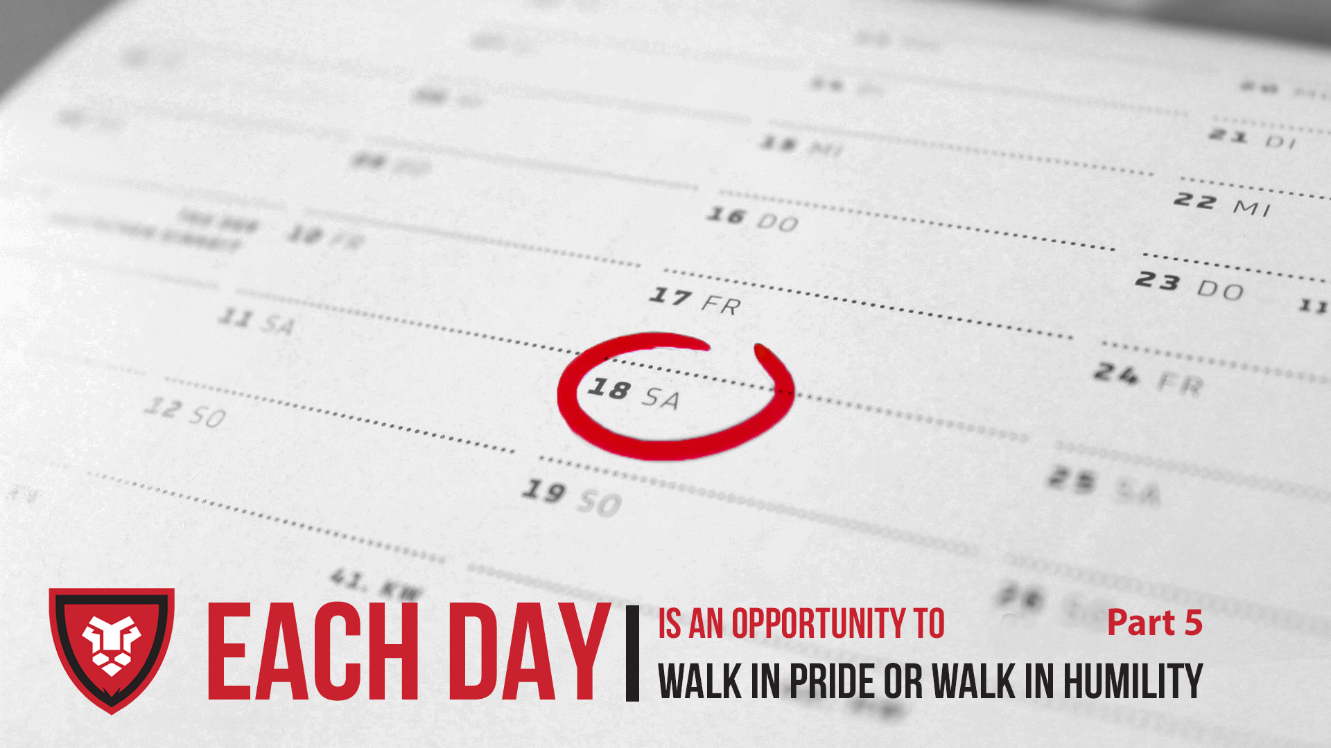 Each Day Part 5 with Kenny Luck