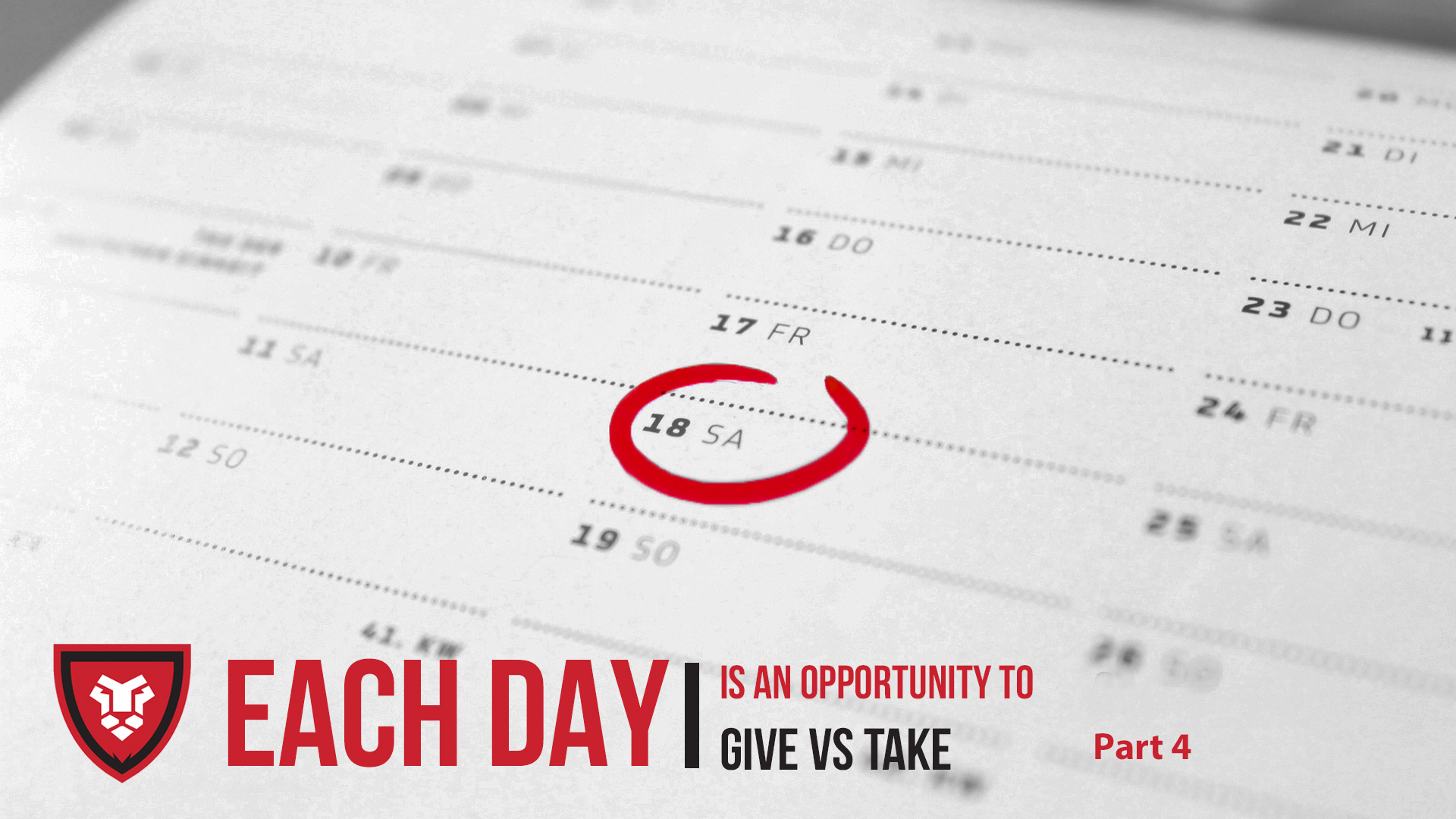 Each Day Part 4 with Kenny Luck