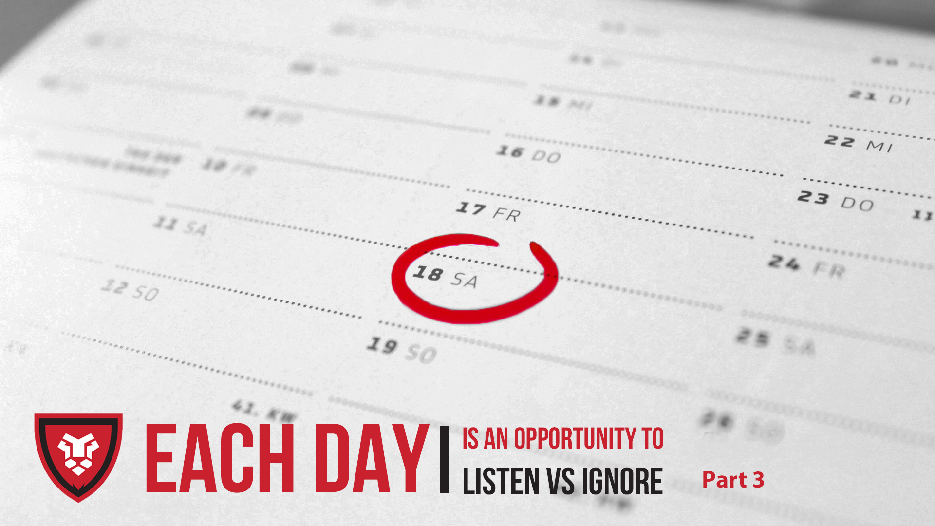 Each Day Part 3 by Kenny Luck