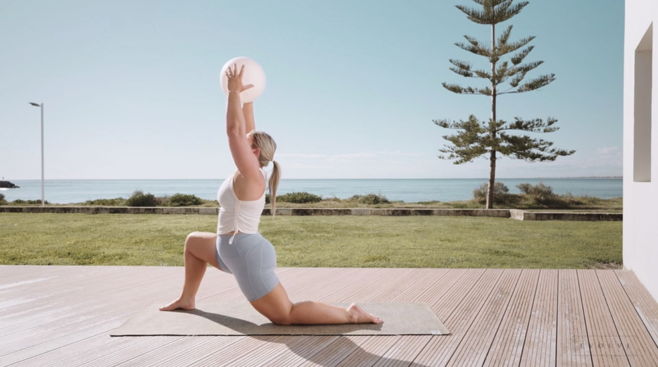 Matwork Pilates Flexibility Class ft Mini Stability Ball 