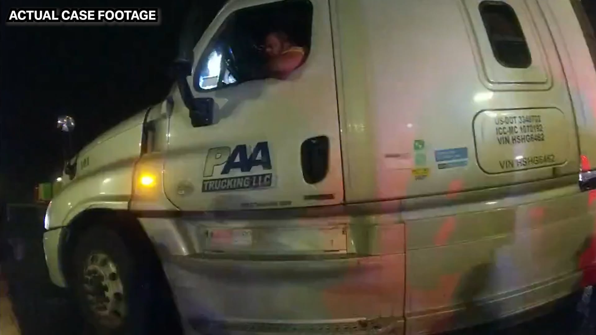 Cops Don't Realize Trucker is Sitting Next to Dead Body