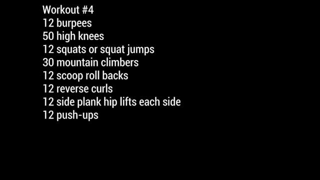 Body Weight Workout #4