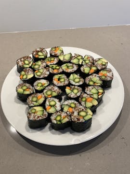 Quinoa and Rice Veggie Sushi