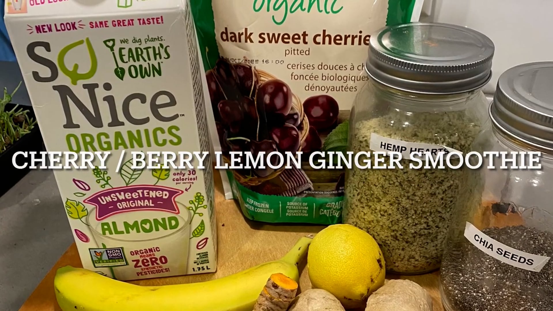 Cherry Lemon Ginger Smoothie