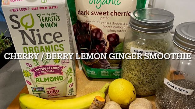 Cherry Lemon Ginger Smoothie