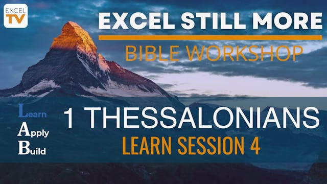 1 Thessalonians - Learning Session 4