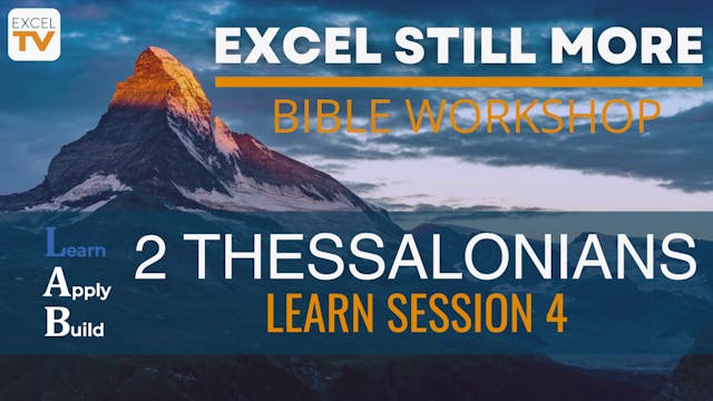 2 Thessalonians - Learning Session 4