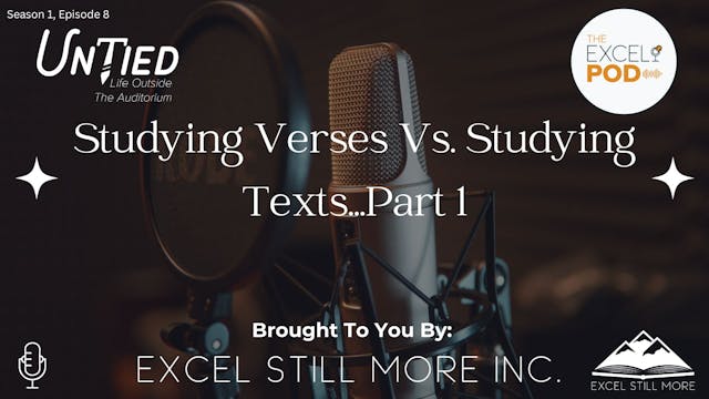 Studying Verses Vs. Studying Texts......