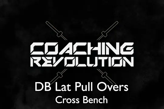 DB Lat Pull Overs - Cross Bench