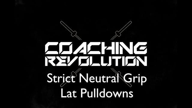 Strict Neutral Grip Lat Pulldowns.mp4
