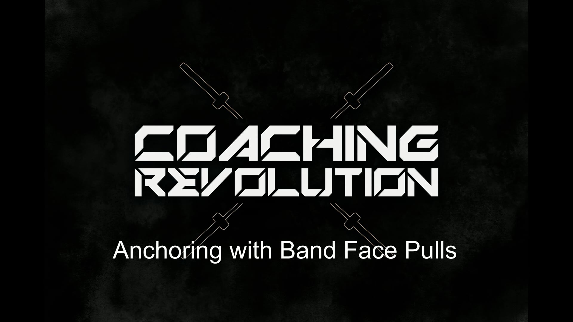 Anchoring with band face pulls