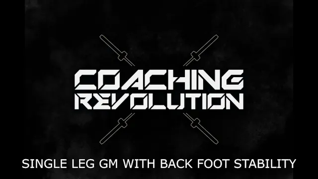 Single Leg GM With Back Foot Stability