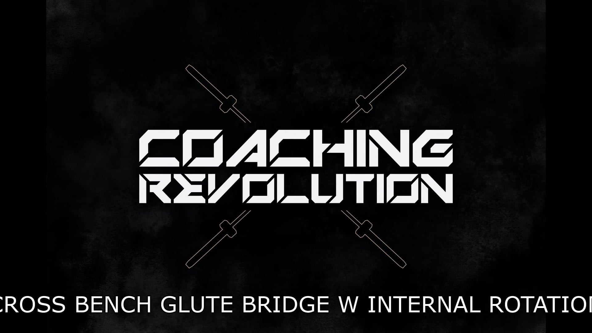 Cross Bench Glute Bridge w Internal Rotation
