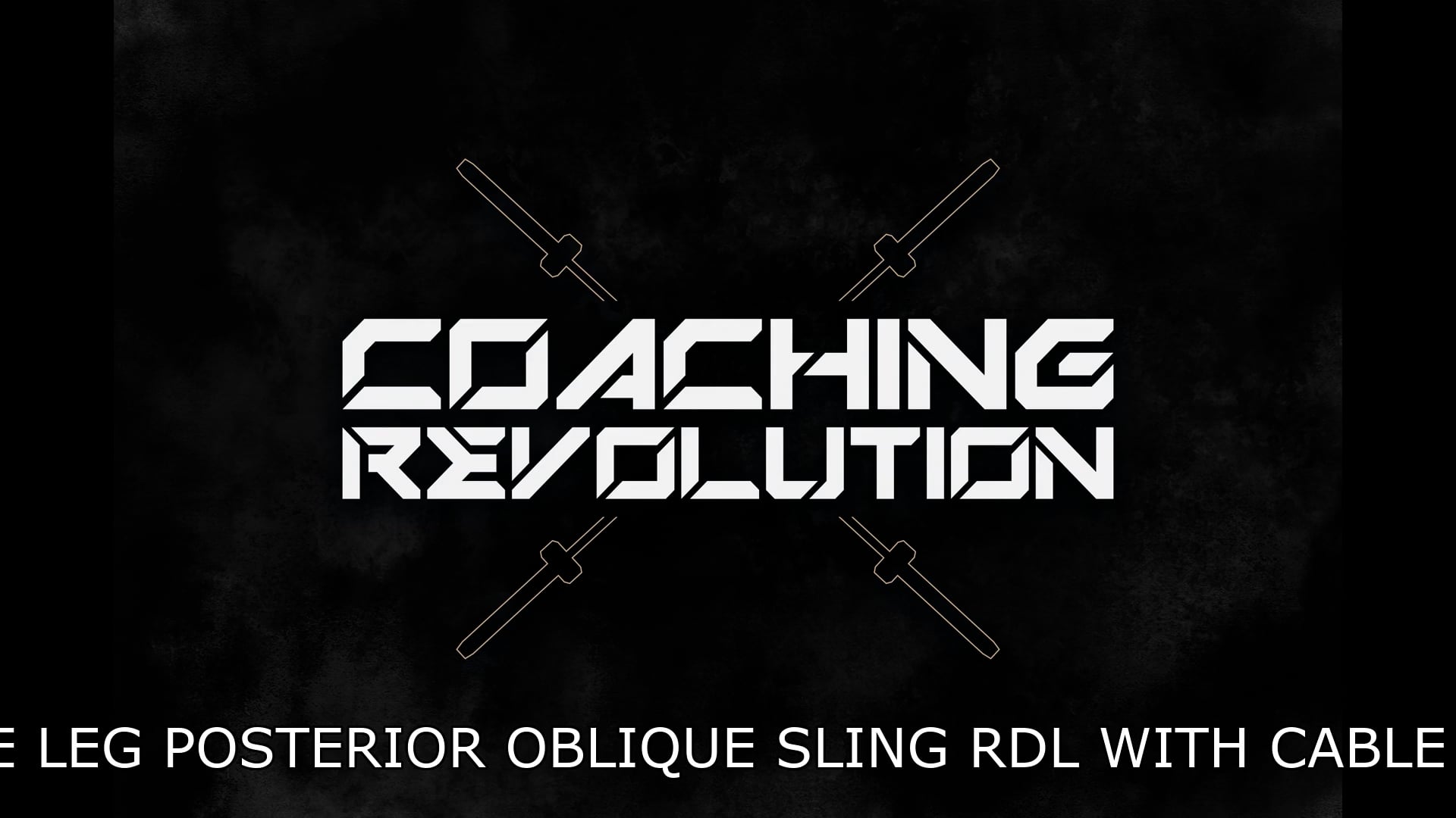 Single Leg Posterior Oblique Sling RDL With Cable Stack
