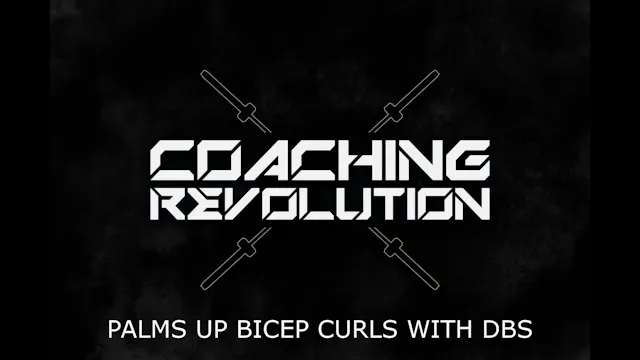 Palms up Bicep Curls With Dbs