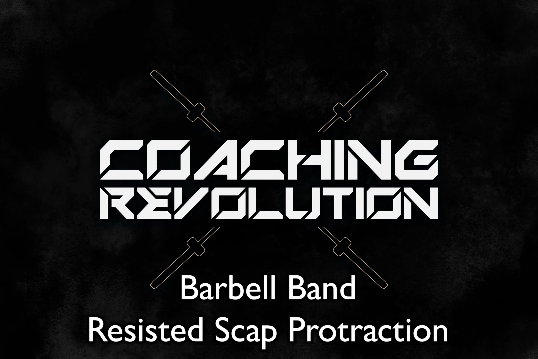 Barbell Band Resisted Scap Protraction