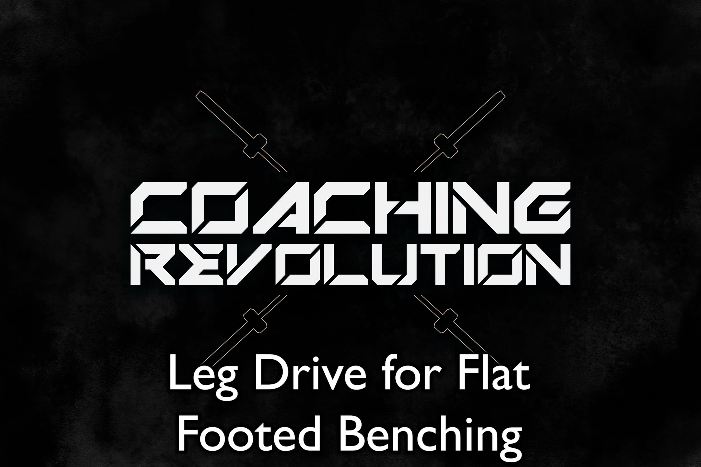 Leg Drive for Flat Footed Benching