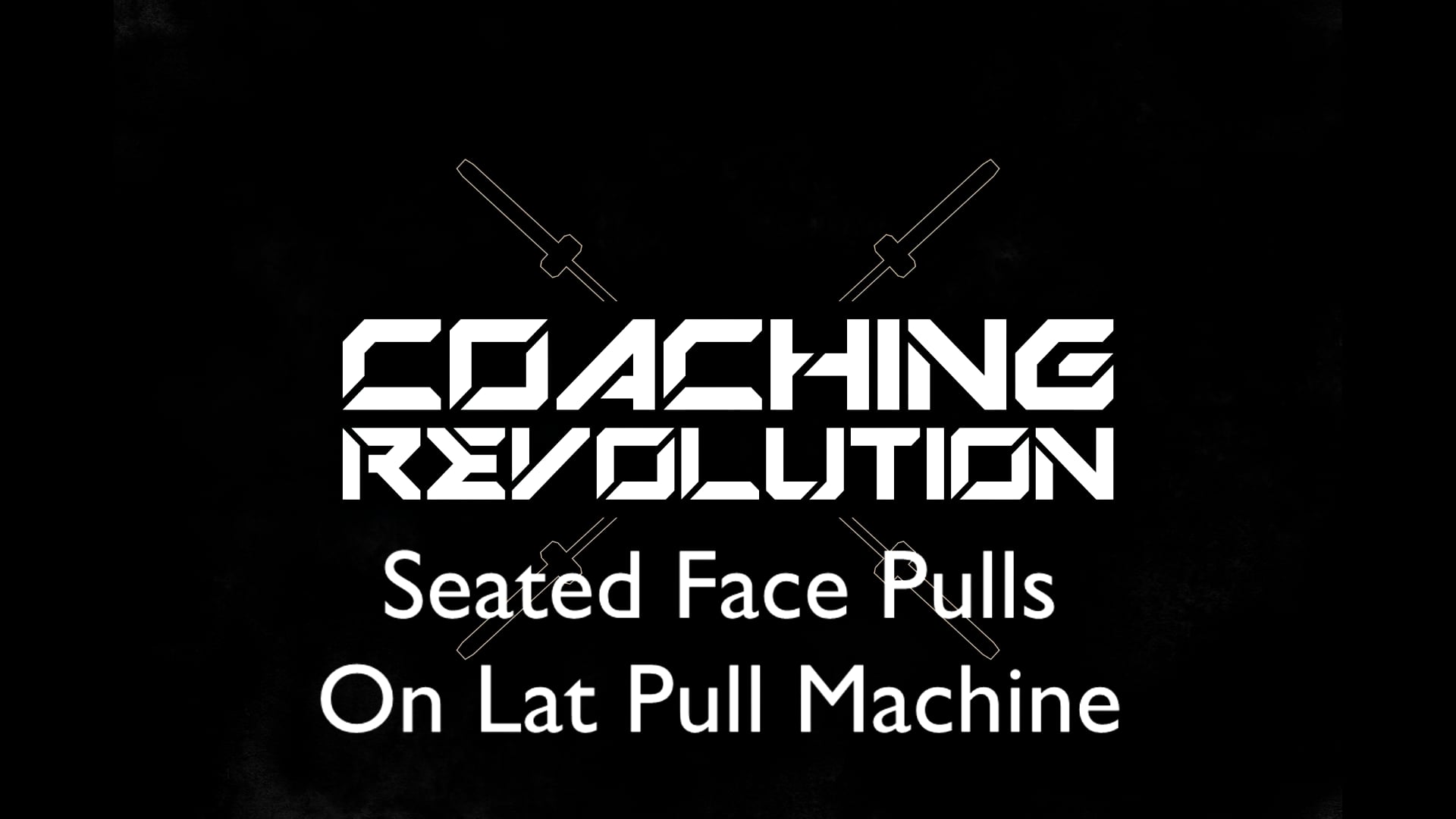 Seated Face Pulls on Lat Pull Machine
