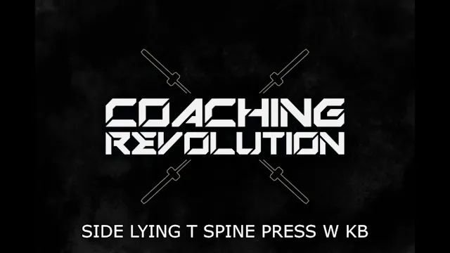 Side Lying T Spine Press w KB