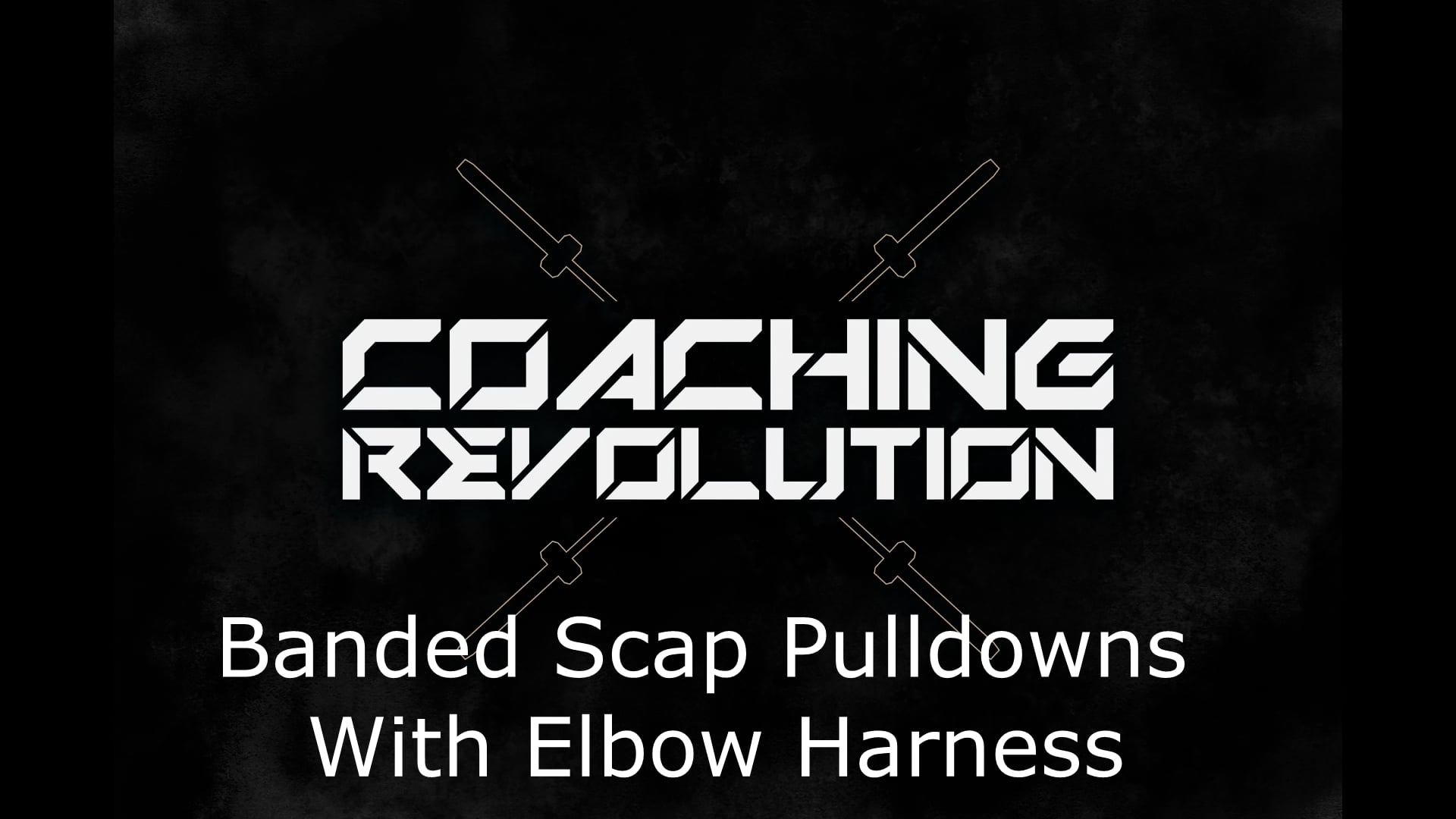 Banded Scap Pulldowns With Elbow Harness