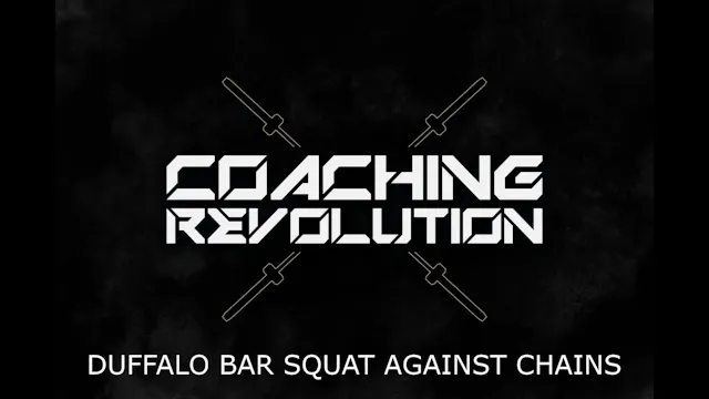 Duffalo Bar Squat Against Chains