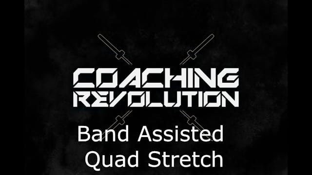 Band Assisted Quad Stretch