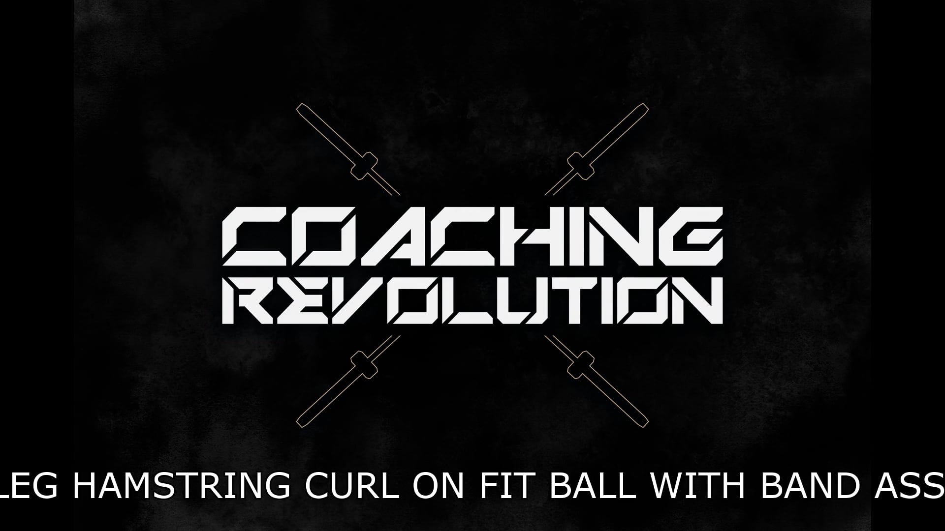 Single Leg Hamstring Curl on Fit Ball With Band Assistance