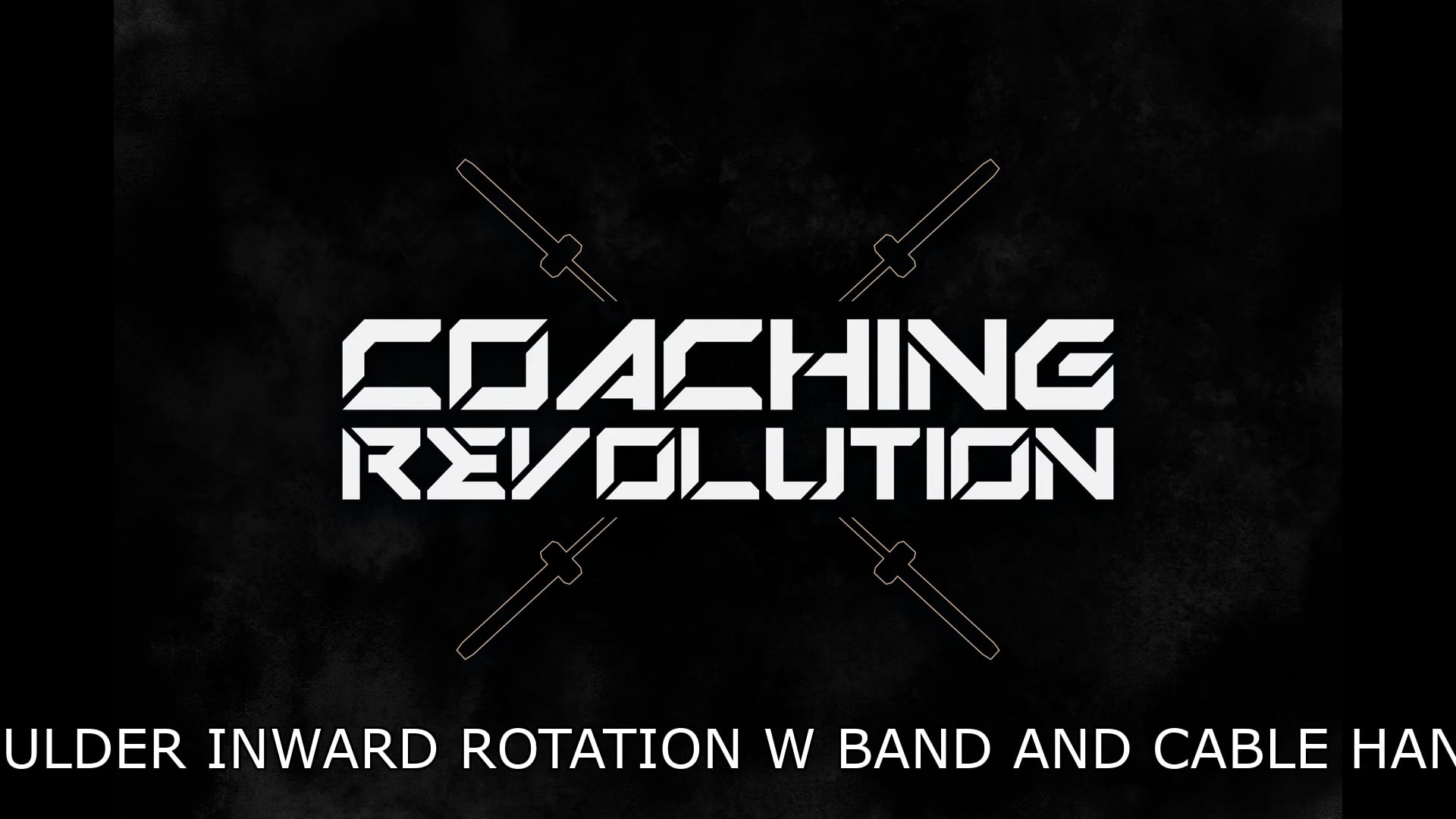Shoulder Inward Rotation w Band and Cable Handle