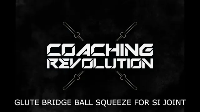 Glute Bridge Ball Squeeze for Si Joint