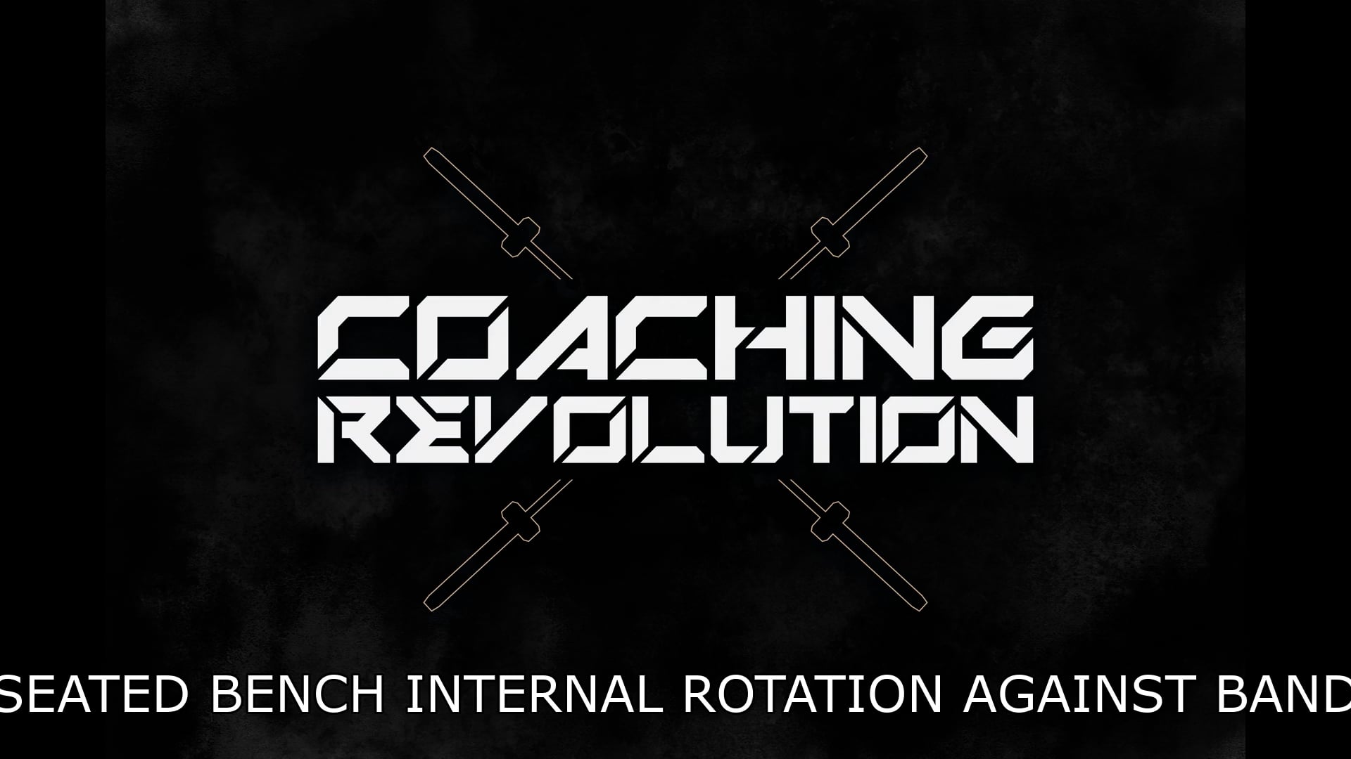 Seated Bench Internal Rotation Against Band