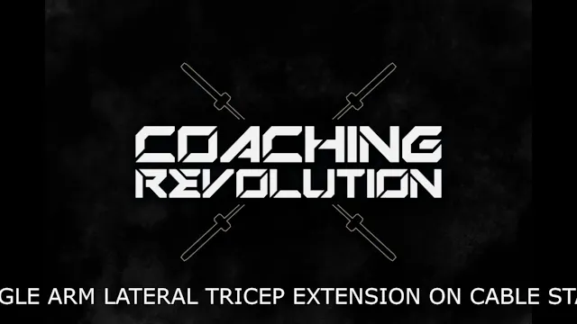 Single Arm Lateral Tricep Extension o...