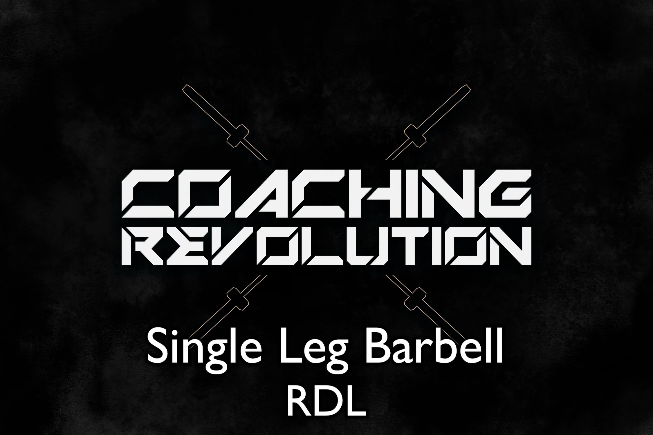 Single Leg Barbell RDL