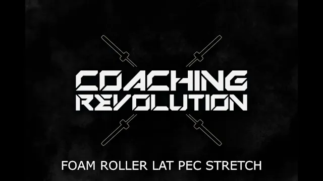 Foam Roller Lat Pec Stretch