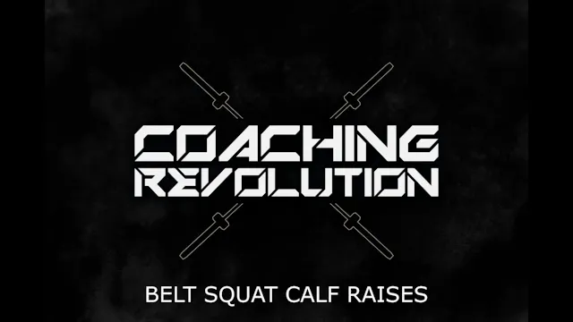 Belt Squat Calf Raises