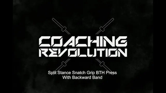 Split Stance Snatch Grip BTH Press wi...