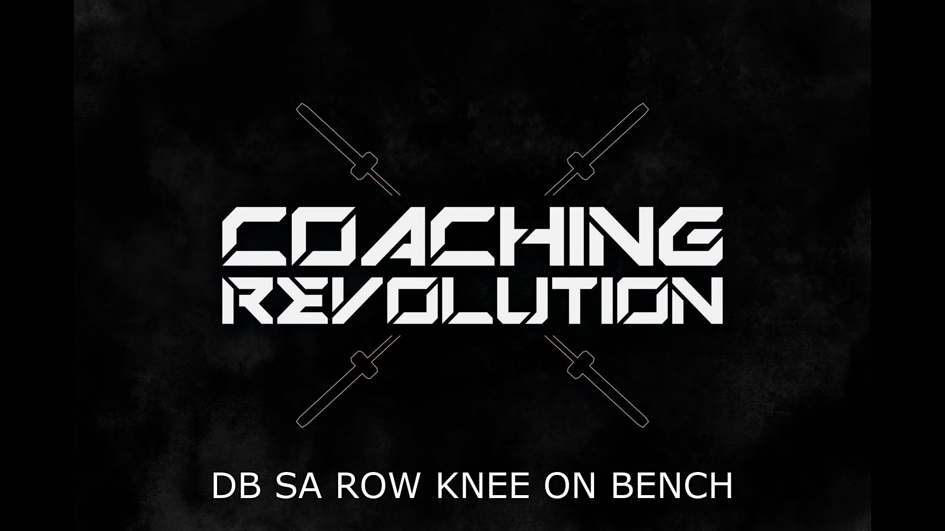 DB SA Row Knee on Bench
