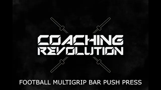 Football Multigrip Bar Push Press