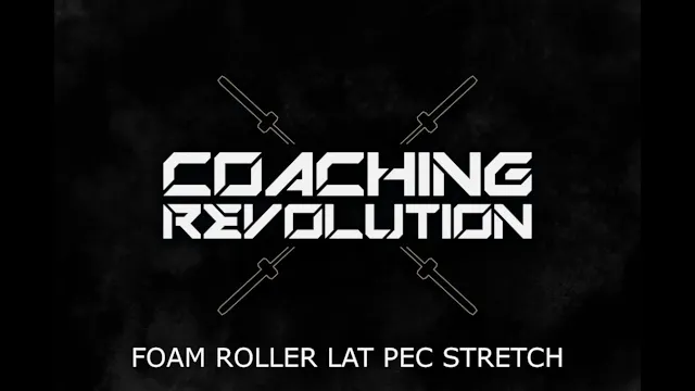 Foam Roller Lat Pec Stretch