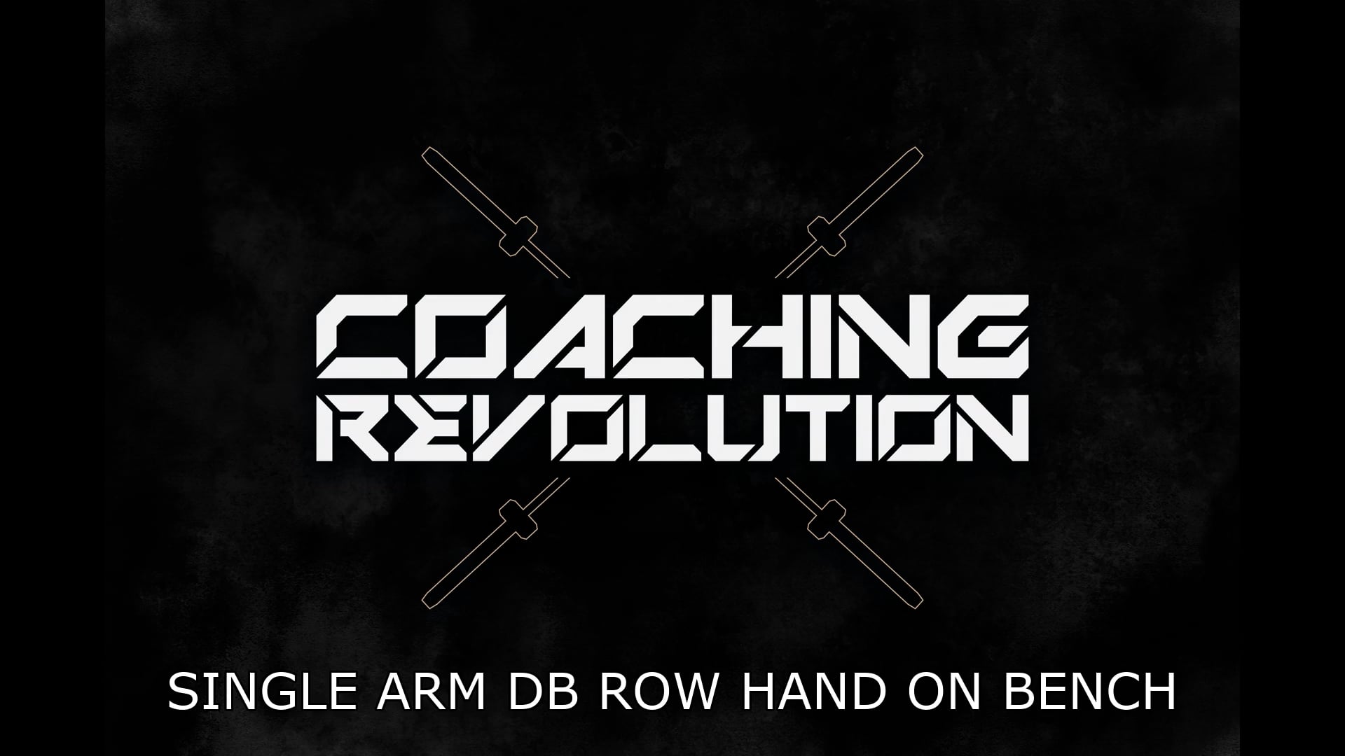 Single Arm DB Row Hand on Bench