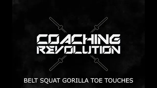 Belt Squat Gorilla Toe Touches