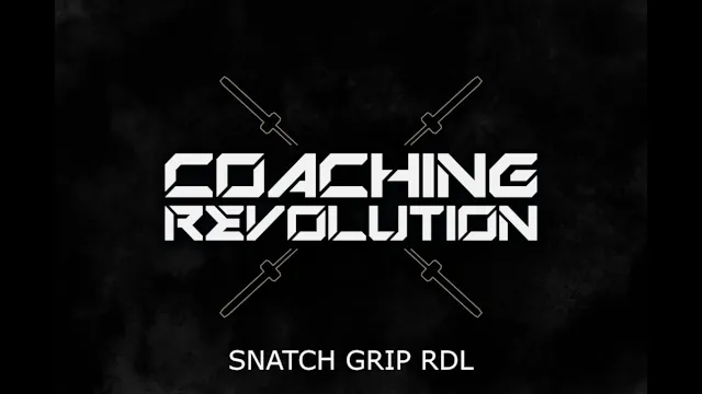 Snatch Grip RDL