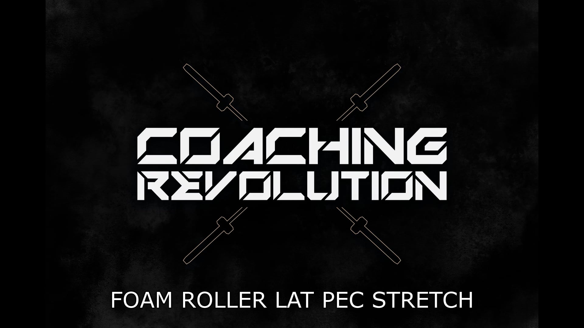 Foam Roller Lat Pec Stretch
